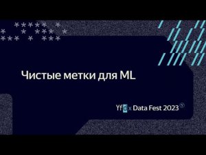 Анастасия Беззубцева | Чистые метки для ML