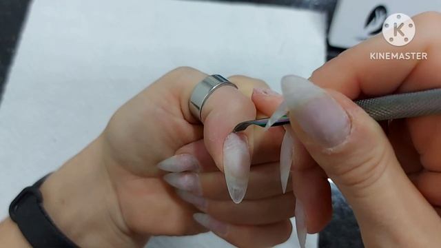 Гелевые Типсы / КОРРЕКЦИЯ/ Ремонт ноготка/ Лёгкий дизайн