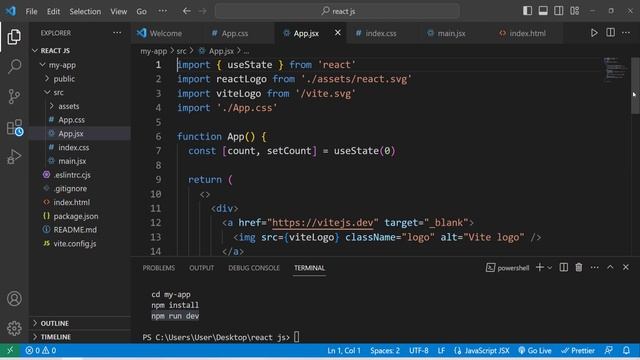 REACT CREATE NEW APP CLASS 04 | REACT JS SETUP PROJECT WITH VITE | REACT JS TUTORIAL | REACT JS