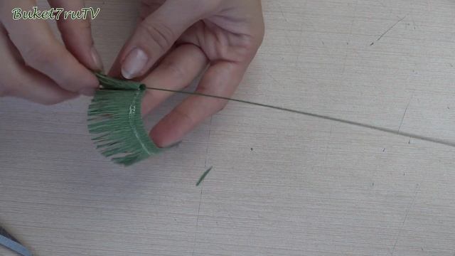 DIY ☆ Колосок из гофрированной бумаги ☆ Бумажный декор ☆ Анна Тюмерова ☆ Paper tutorial