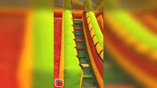 Надувной батут "Радуга 2" размер 13х7х6 м от "БатутМастер" смотреть онлайн