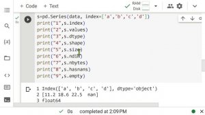 Series Attributes | Python Pandas Series