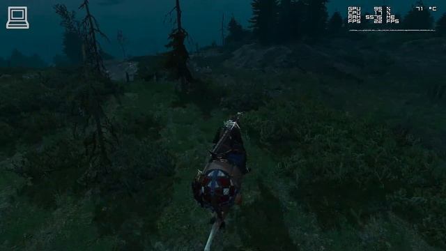 The Witcher 3 Gameplay AMD Radeon RX Vega 8 + AMD Ryzen 7 5700U