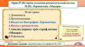 Планирование уроков по литературе на 2-ю четверть 8 класса