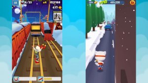 Talking Tom Gold Run VS Subway Surfers прохождение