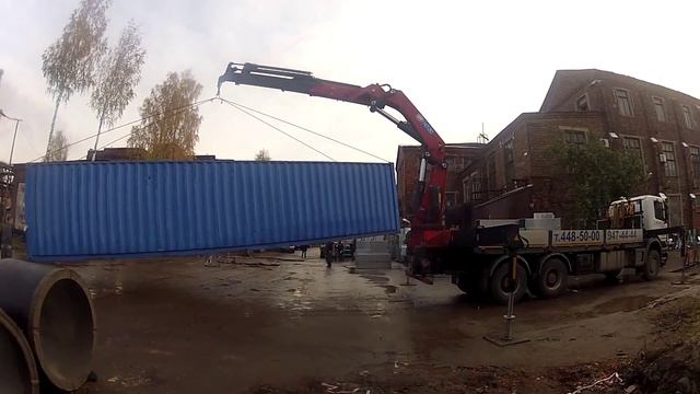 Установка контейнера 40ф смотреть онлайн