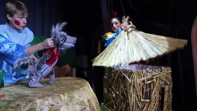 Сказка "Три поросенка". Детский, кукольный театр "Потешки".