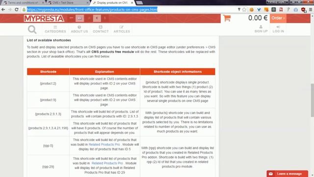 [3] PrestaShop - Products on cms pages - display list of products смотреть онлайн