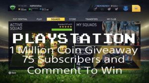 Fifa 15 One Million Coin Giveaway (PLAYSTATION) (CLOSED)