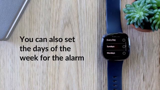 Set an alarm on Fitbit Sense, Versa, or Ionic smartwatch