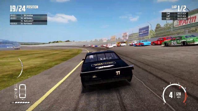 WRECKFEST CRASHES  NASCAR LEGENDS  MOON GRAVITY  MICHIGAN OVAL RACEWAY