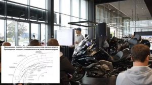 Как поворачивать на мотоцикле при движении под наклоном  1