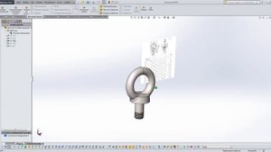 Solidworks.Рым болт. ГОСТ 4751-73 ч2