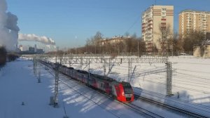 Электропоезд ЭС2Г-053 "Ласточка", станция Канатчиково