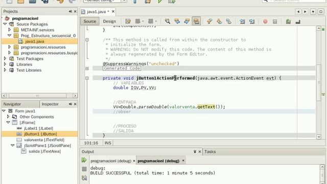 [3] Programacion en JAVA, Estructura Secuencial con NETBEANS смотреть онлайн