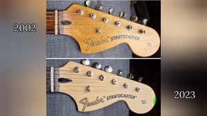 2023 Fender Tom Delonge Strat vs. 2002 Original comparison