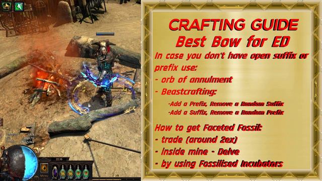 Path of Exile 3.7 Crafting Guide - How to craft gear for ED build Part 1 - BEST BOW