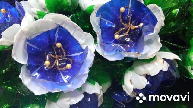 Шикарные цветы из пластиковых бутылок !#цветыизпластика#ростовыецветы