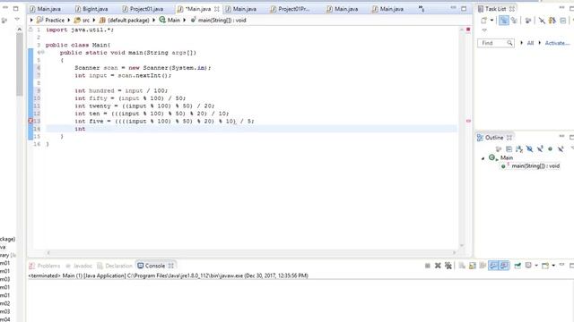 URI Online Judge Solutions in Java - Problem 1018