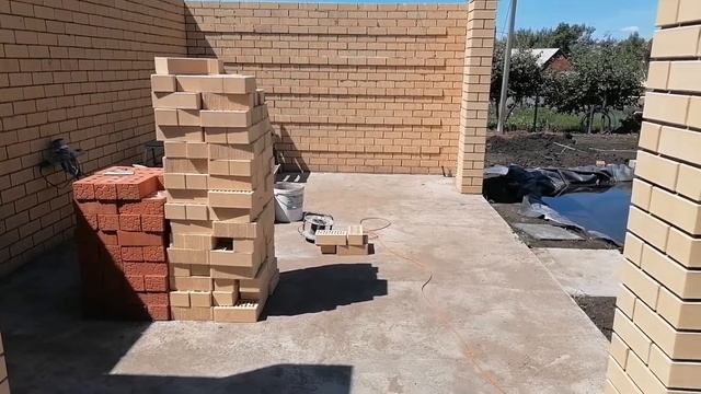 Стены для беседки из кирпича. смотреть онлайн