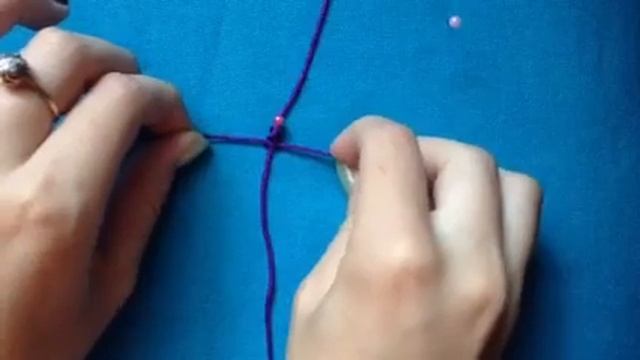 Как сплести простой браслет в технике макраме. Витая цепочка. Макраме для начинающих. Difficulty *
