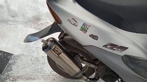 Глушитель YMS V8 на honda dio 35