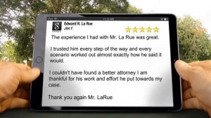 Edward R. La Rue Cleveland Exceptional 5 Star Review by Jon franks