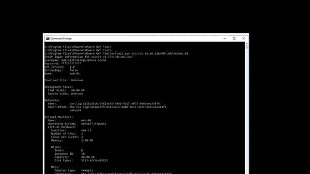 Export VM to OVA and OVF using OVF tool смотреть онлайн
