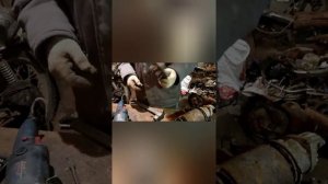 разбор стартера, медь ч1.