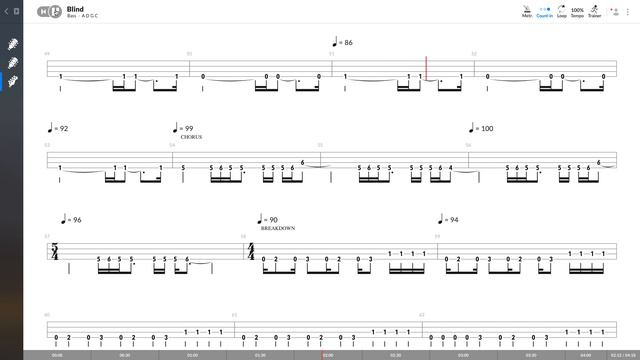 KoRn - Blind (BASS TAB PLAY ALONG)