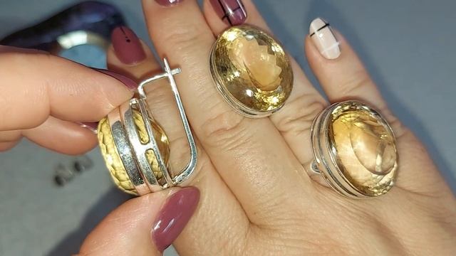 Серебро 925. Натуральные камни. Индия. 28.06.2023.