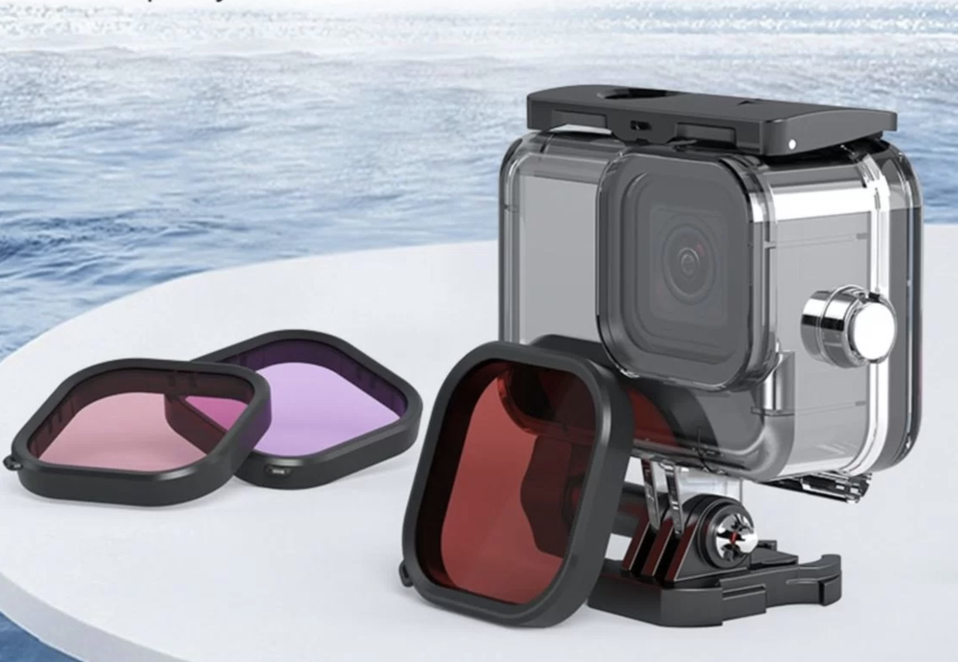 Водонепроницаемый чехол для GoPro до 45м + фильтры 23020766 смотреть онлайн