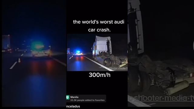 The Craziest Audi Crash (Audi RS6)?️?      #audi #trending