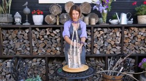 Вертикальная композиция с ирисами//Мастер-класс по флористике