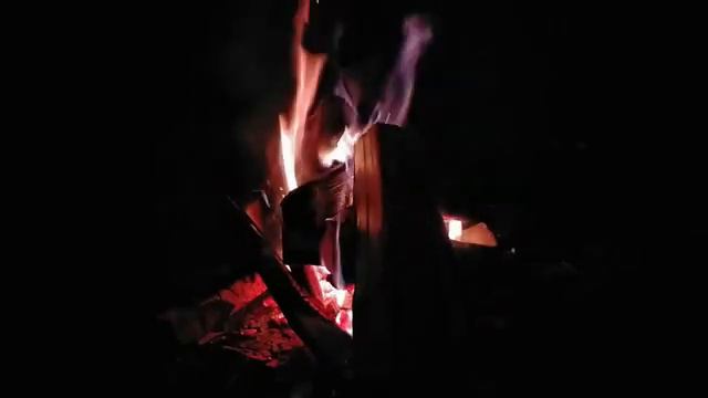 Звук костра. Костер ночью в лесу. Костер на море. смотреть онлайн