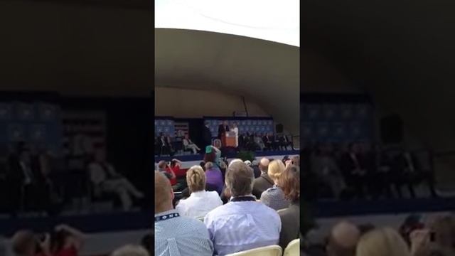 Cal Ripken, Jr. reads Lou Gerhig's plaque during the 2013 Baseball Hall of Fame Induction Ceremony