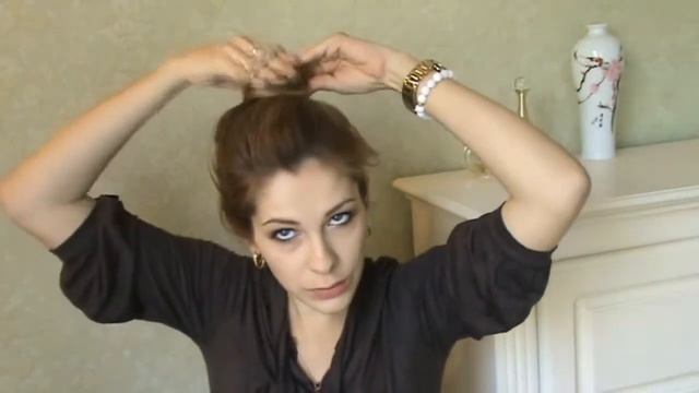 Быстрая прическа на каждый день! Небрежный пучок! Valeriya Gasenko смотреть онлайн