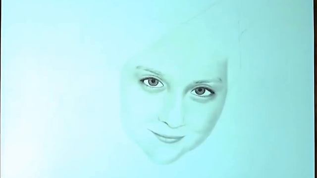 Портрет в технике сухая кисть смотреть онлайн