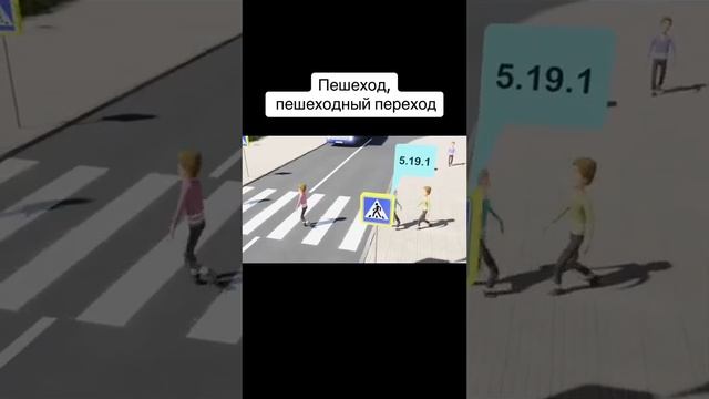 Пешеход и пешеходный переход