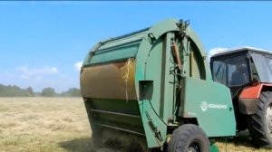 Уборка сена 2014 пресс подборщик рулонный ПР-180, ПРФ-180 и грабли ГКП 6,3 Унисибмаш