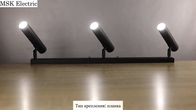 Светильник лофт с поворотными плафонами спот MSK Electric NL 1840-3