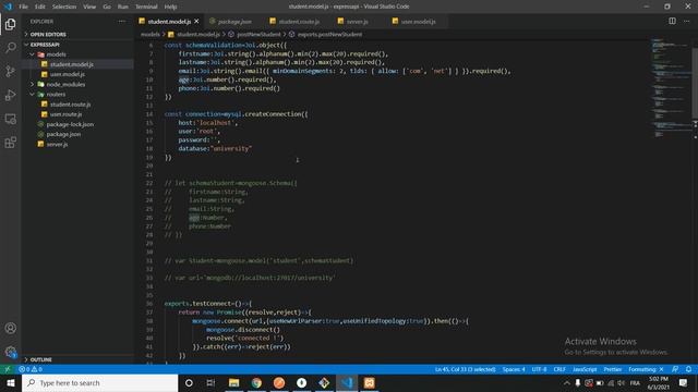Course NodeJs In Arabic | 74 How we use MySQL with nodejs