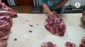 Нож Р 18 тест на мясе.Часть 2.