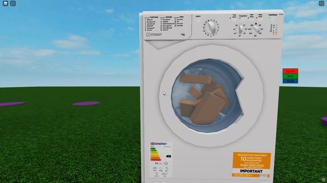 Experiment: Indesit IWC71452 Vs Bricks (Roblox) смотреть онлайн