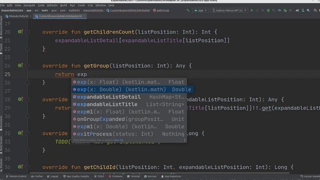 Kotlin How to make expandableListView in android studio/#solutioncodeandroid/#androidstudiotutorial