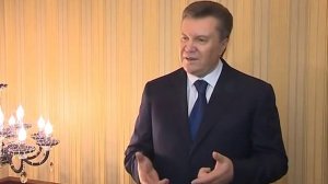 Телеобращение  Виктора Януковича 22 февраля 2014