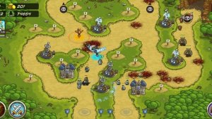 Kingdom Rush 2011 - Rage valley (Endless Waves) - No items used - 54 Waves Survived - 268784 Score