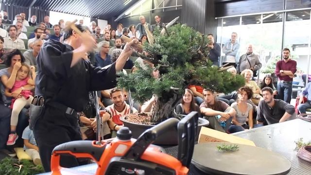 Kunio Kobayashi Bonsai demonstration смотреть онлайн