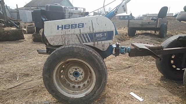 Посев горчицы, боронование мотоблоком при помощи адаптера смотреть онлайн