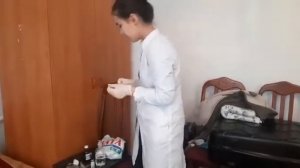 Внутримышечная инъекция и разведение антибиотиков